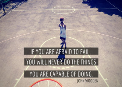 John Wooden motivational quote