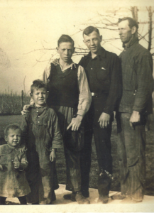 John Wooden's father and brothers